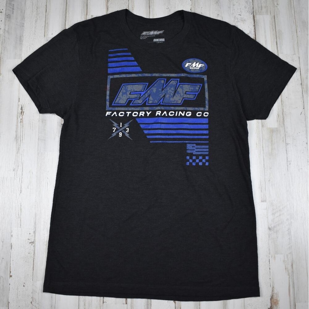 FMF Racing Graphic Tee Men's Medium Dark Gray Motocross Biker T Shirt Motorsport